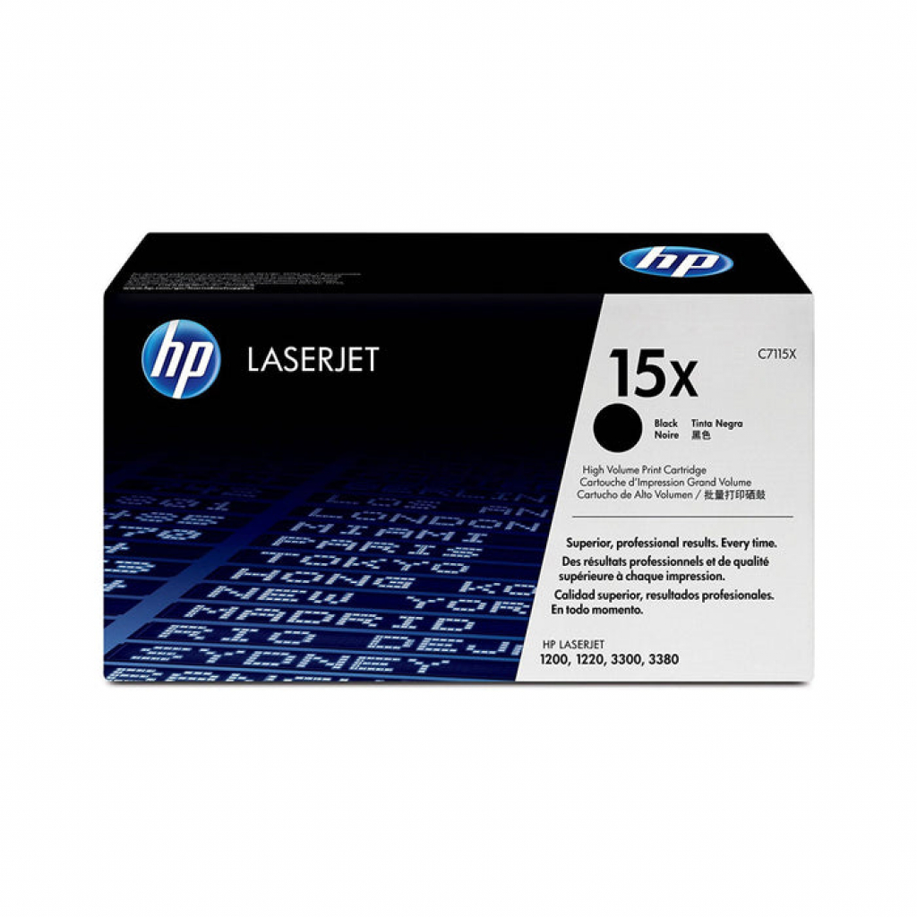 Тонер за лазерен принтер HP 15X, оригинален, за HP LaserJet 1200 / 1220 / 3300 /3380 , 3500 копия, черенна ниска цена с бърза доставка - BestPC.BG