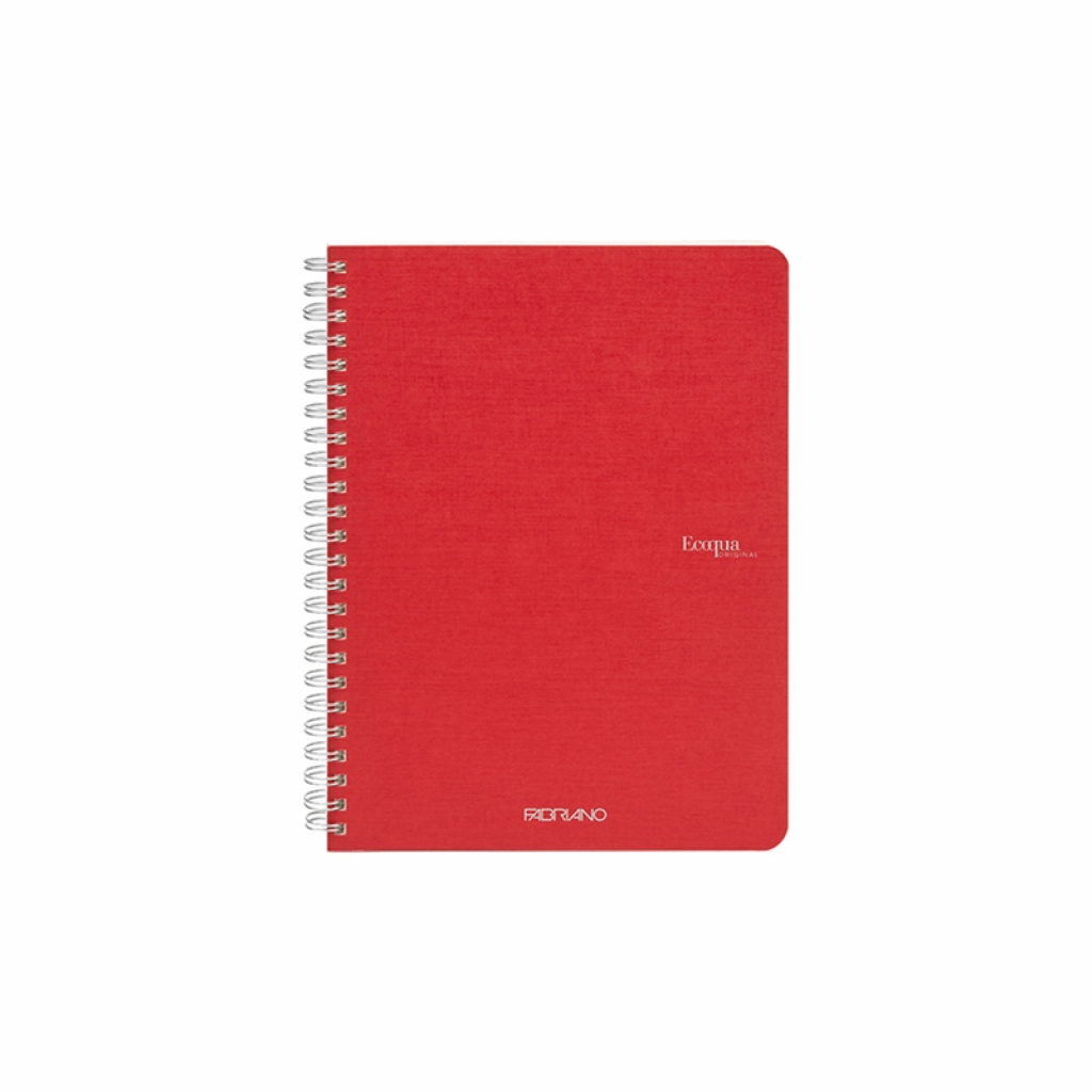 Fabriano Тетрадка Ecoqua, A5, картонена корица, със спирала, 70 листа, малинана ниска цена с бърза доставка - BestPC.BG