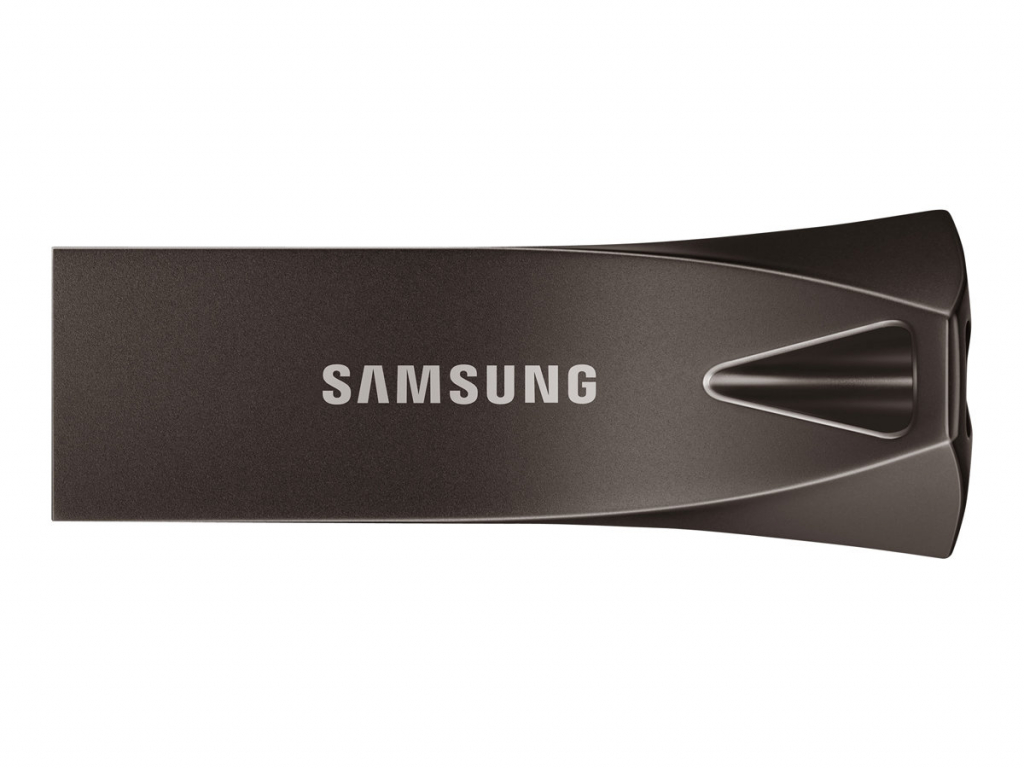 SAMSUNG BAR Plus USB flash drive Type-A 256GB 400 MB-s read 110 MB-s write resistant USB 3.1 Titan Gray with key ringна ниска цена с бърза доставка - BestPC.BG