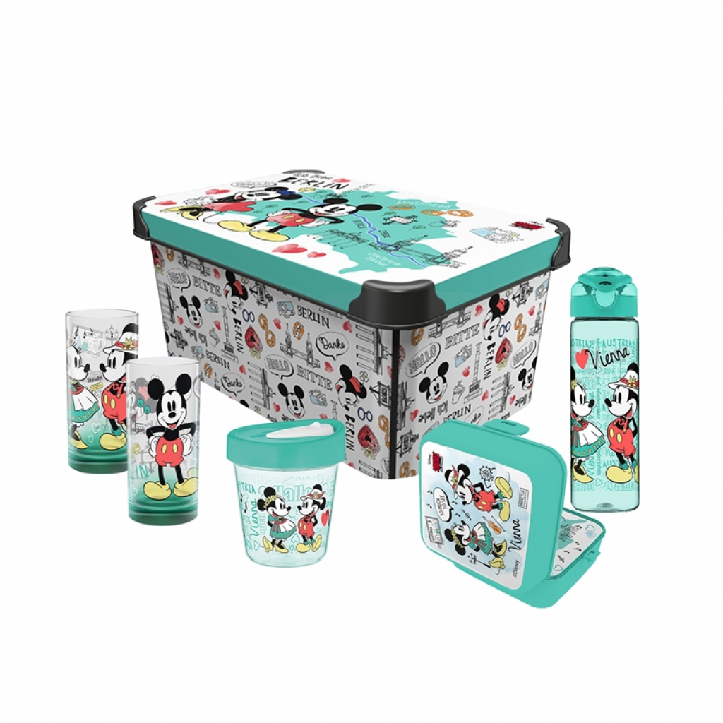Disney Комплект Travel, кутия за съхранение 10 L, кутия 1 L, чаша за пътуване 350 mlна ниска цена с бърза доставка - BestPC.BG