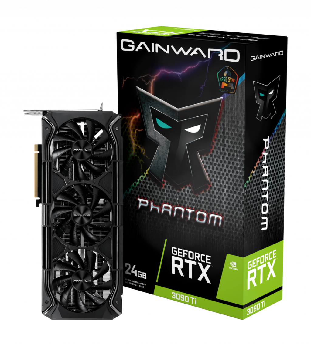 Видеокарта Gainward GeForce RTX 3090Ti Phantom 24GB GDDR6X, 384 bit, DP 1.4a x3на ниска цена с бърза доставка - BestPC.BG