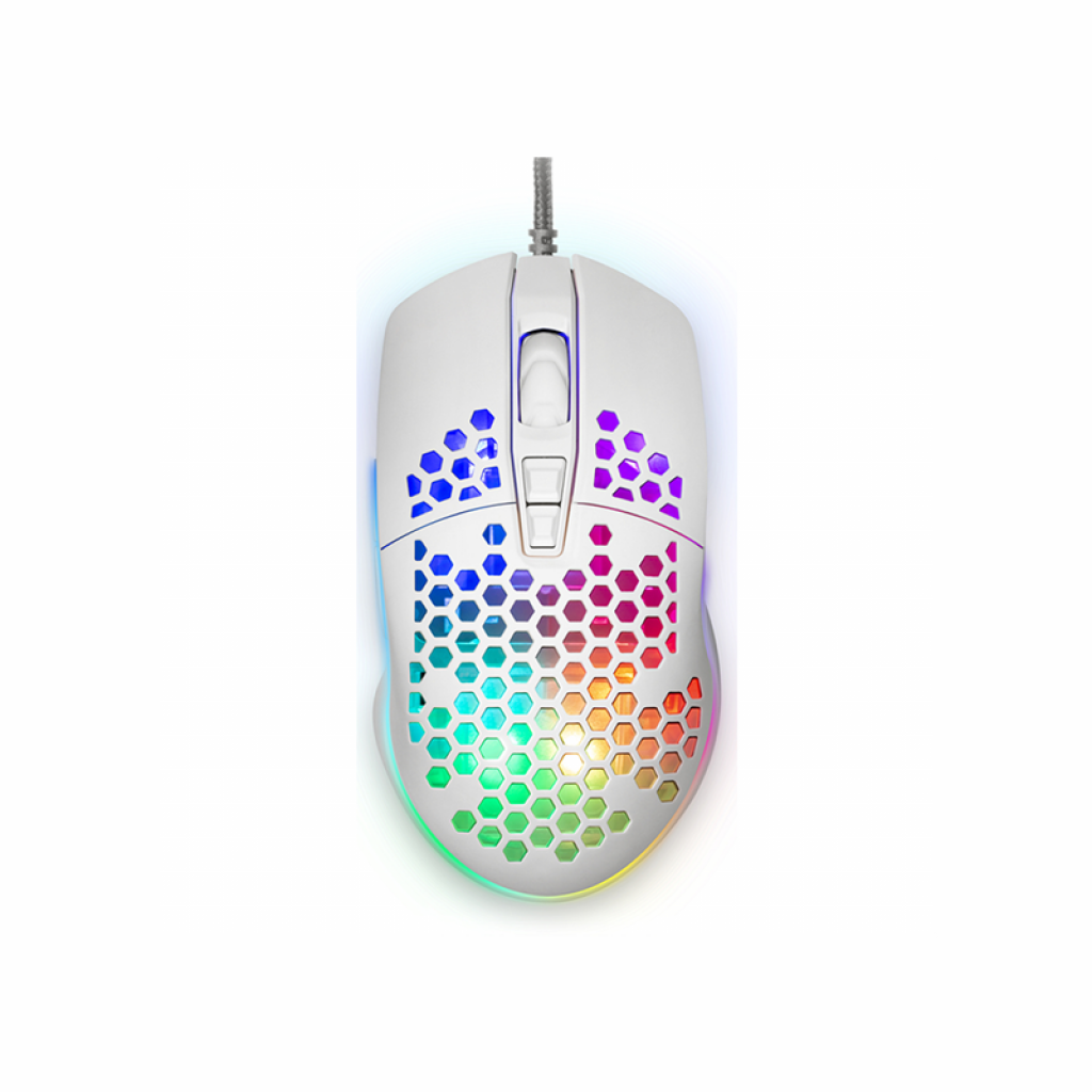 Мишка Yenkee 3030WE Shotgun, геймърска, 6400 dpi, бялана ниска цена с бърза доставка - BestPC.BG