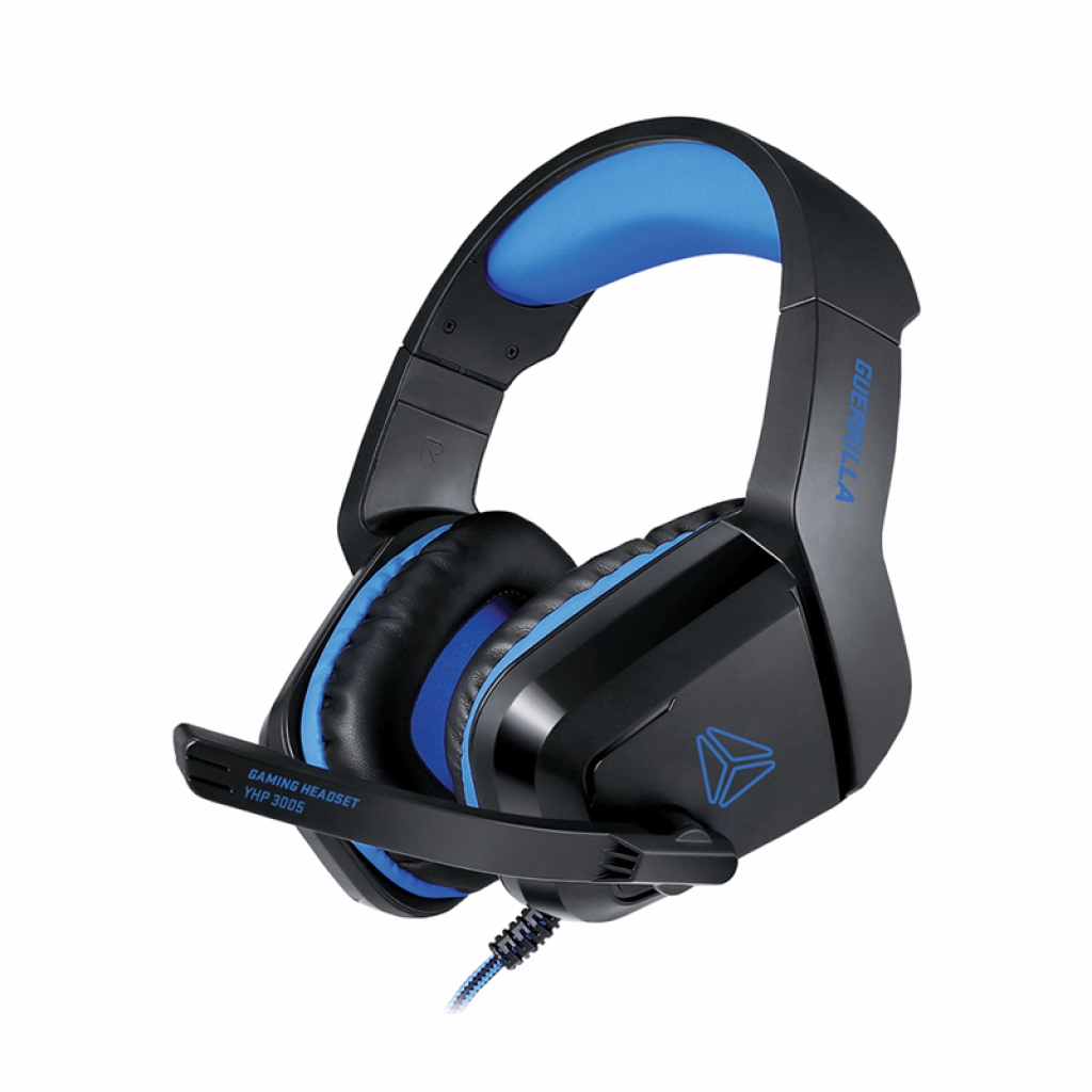 Слушалки Yenkee 3005 Guerrilla, геймърски, черно-синина ниска цена с бърза доставка - BestPC.BG
