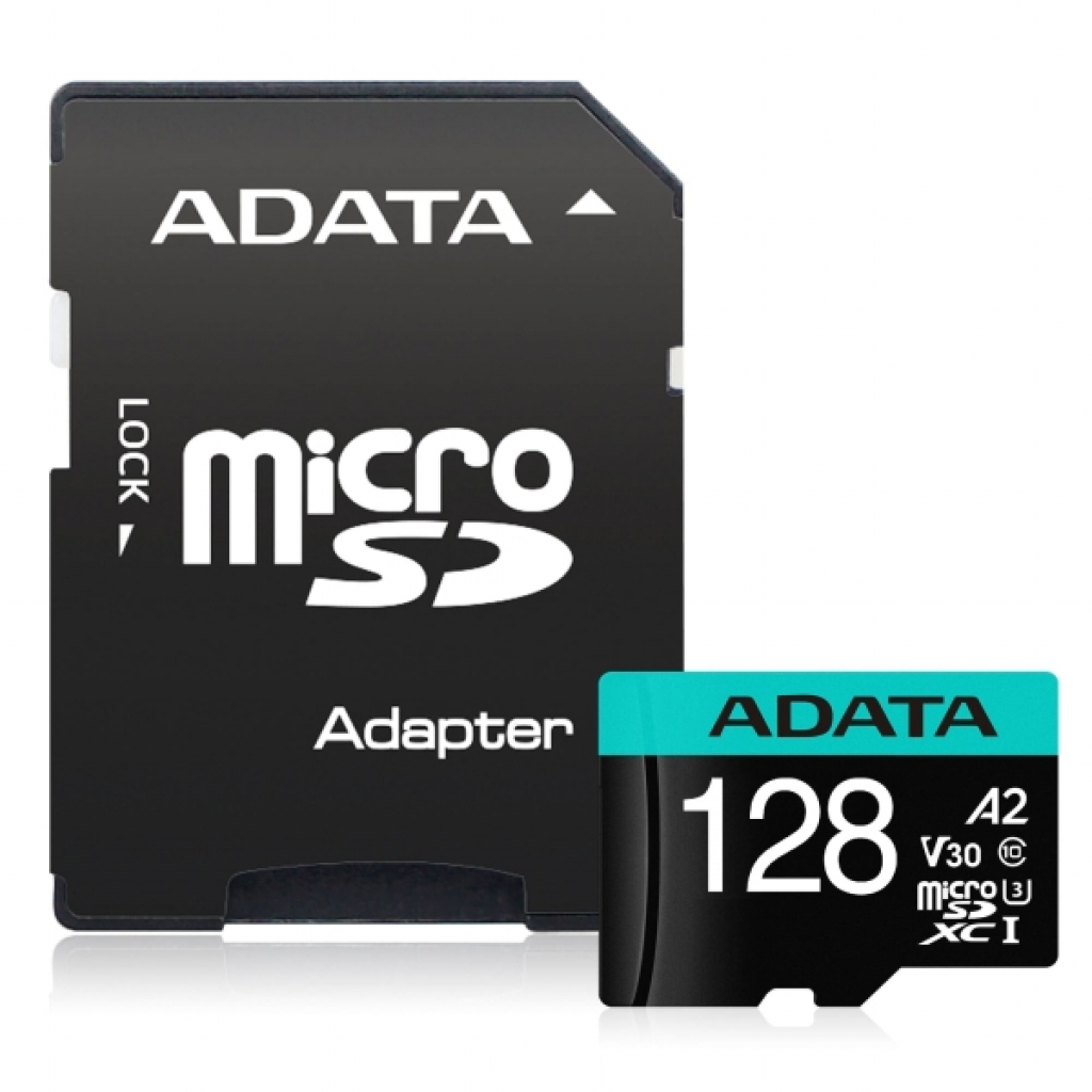 ADATA 128GB MicroSDXC UHS-I U3 V30S (with adapter)на ниска цена с бърза доставка - BestPC.BG