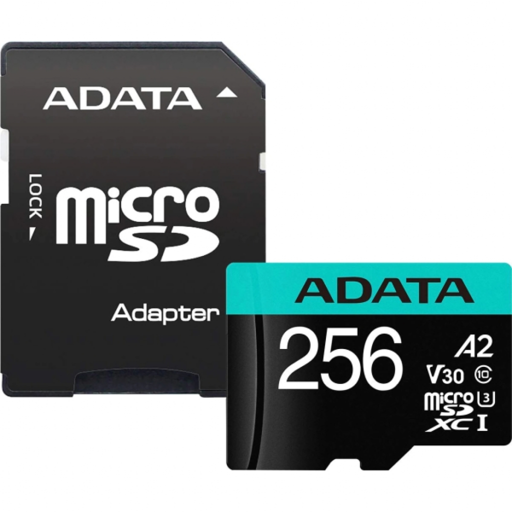 ADATA 256GB MicroSDXC UHS-I U3 V30S (with adapter)на ниска цена с бърза доставка - BestPC.BG
