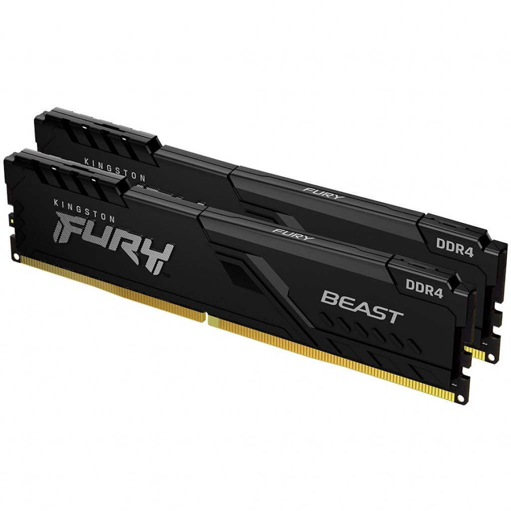 Памет KINGSTON DRAM 32GB 3200MHz DDR4 CL16 DIMM (Kit of 2) FURY Beast Blackна ниска цена с бърза доставка - BestPC.BG