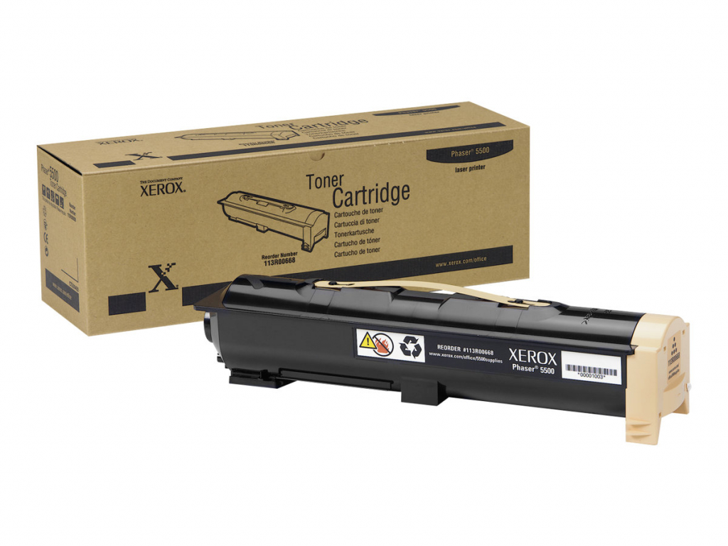 Тонер за лазерен принтер XEROX Phaser 5500 toner black standard capacity 30.000 pages 1-pack 113R00668на ниска цена с бърза доставка - BestPC.BG