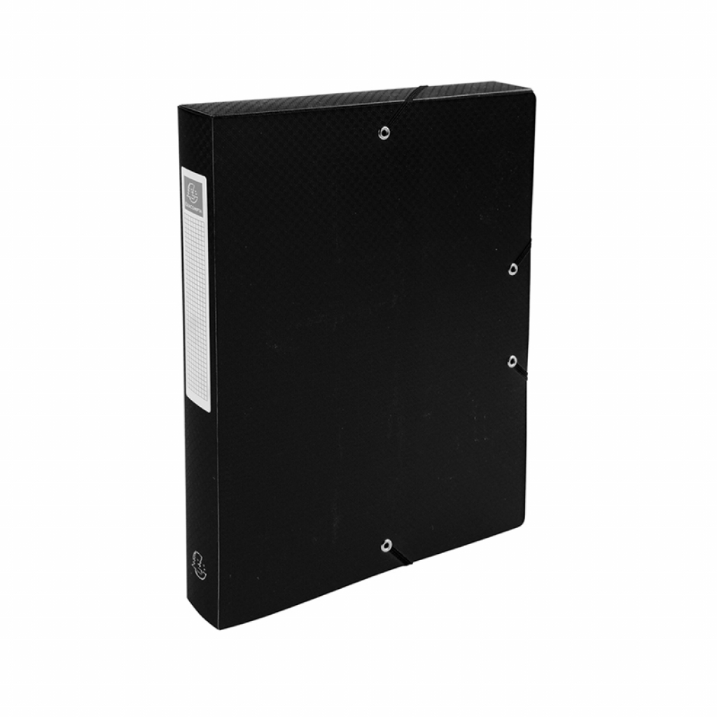 Exacompta Бокс с ластик, A4, PP, 4 cm, черенна ниска цена с бърза доставка - BestPC.BG