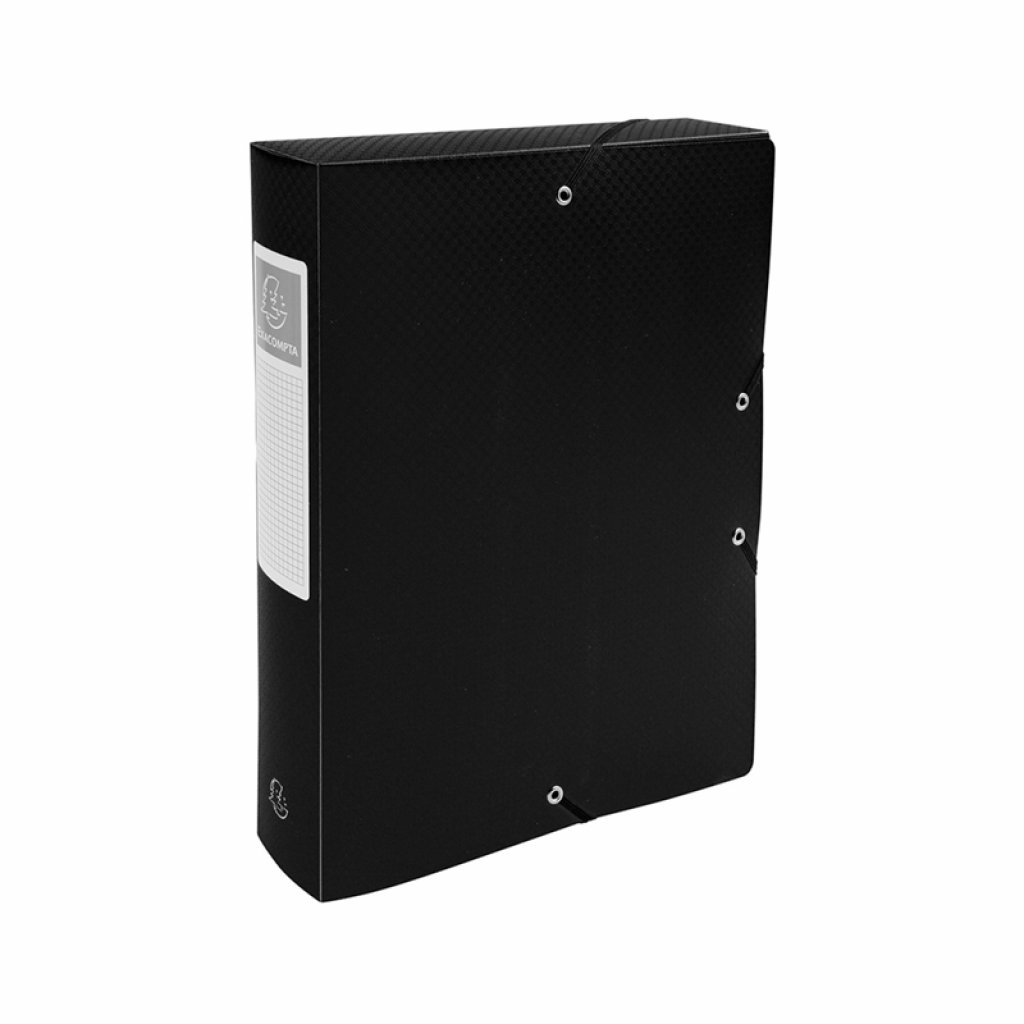 Exacompta Бокс с ластик, A4, PP, 6 cm, черенна ниска цена с бърза доставка - BestPC.BG