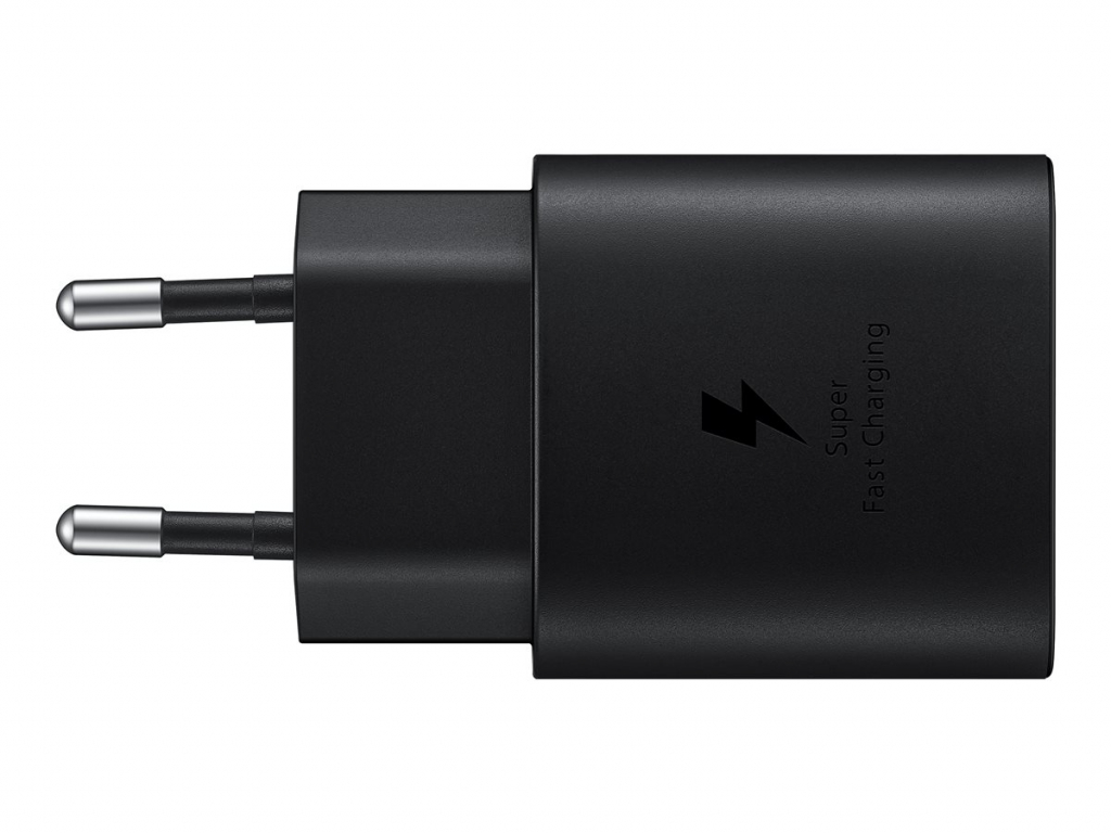 Принадлежност за смартфон SAMSUNG Charger 25W Travel Adapter USB Type C without cable blackна ниска цена с бърза доставка - BestPC.BG