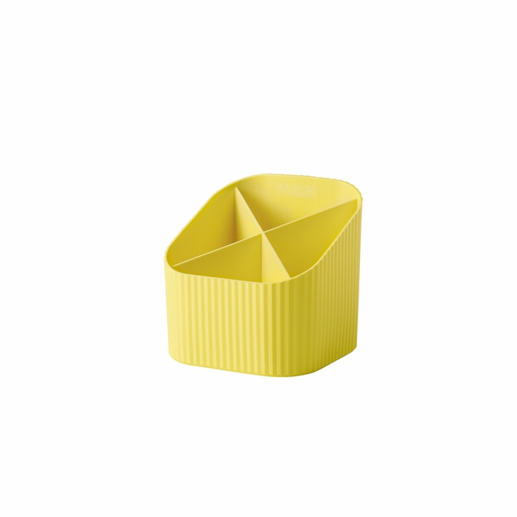 HAN Органайзер бюро Re-Loop, с 4 отделения, жълтна ниска цена с бърза доставка - BestPC.BG