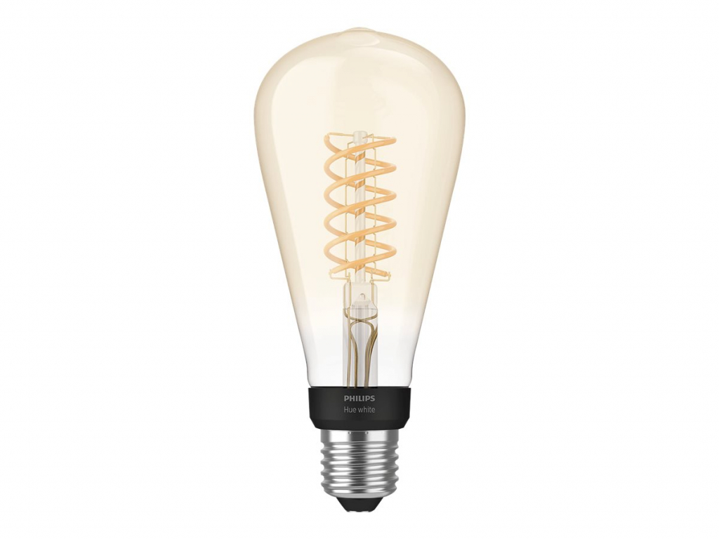 LED Крушка PHILIPS HueW 7W Fil ST72 EUR E27на ниска цена с бърза доставка - BestPC.BG