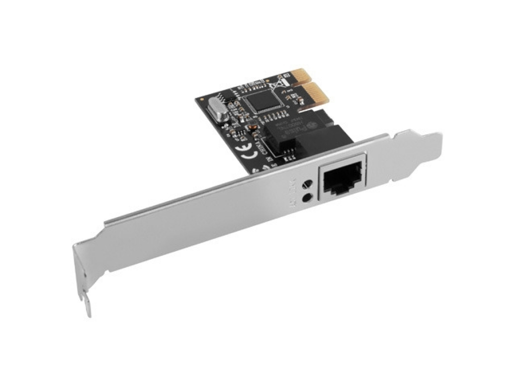 Мрежова LAN карта/адаптер Lanberg network interface card PCI-express gigabit ethernet RTL8111C low profileна ниска цена с бърза доставка - BestPC.BG