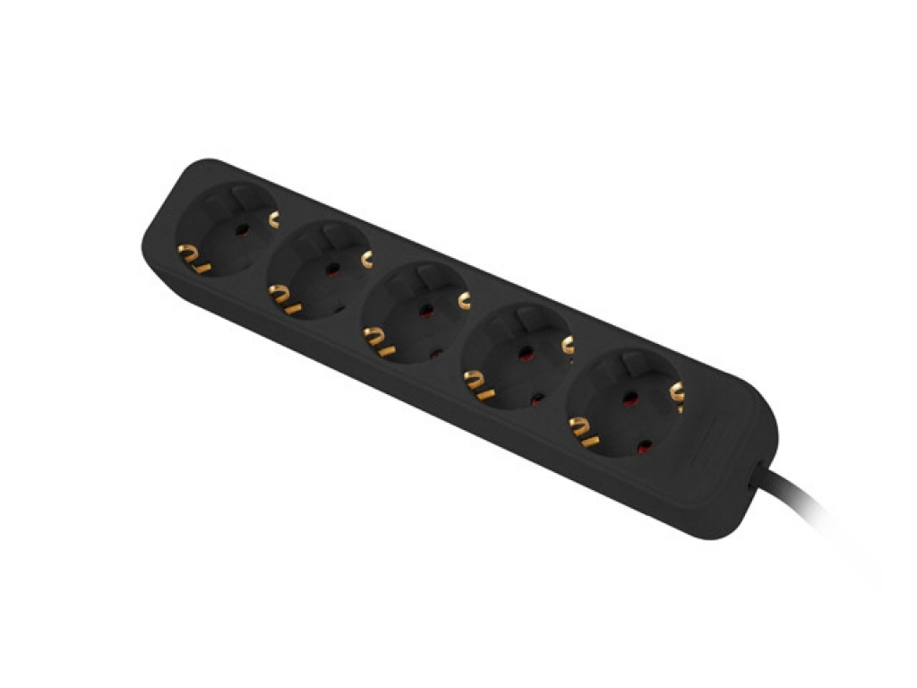 Контакт Lanberg power strip 3m, 5 sockets, french quality-grade copper cable, blackна ниска цена с бърза доставка - BestPC.BG