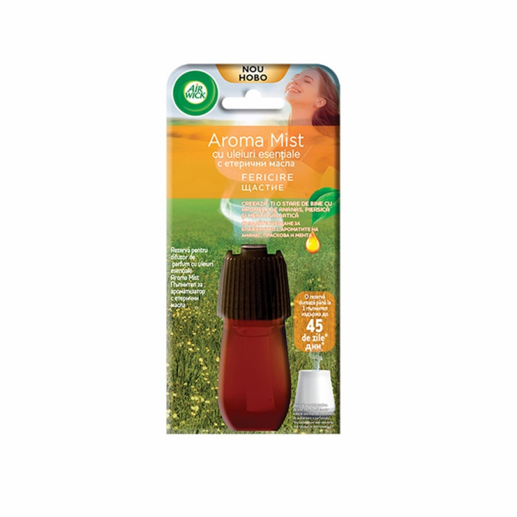 Air Wick Пълнител за ароматизатор Aroma Mist - Щастиена ниска цена с бърза доставка - BestPC.BG