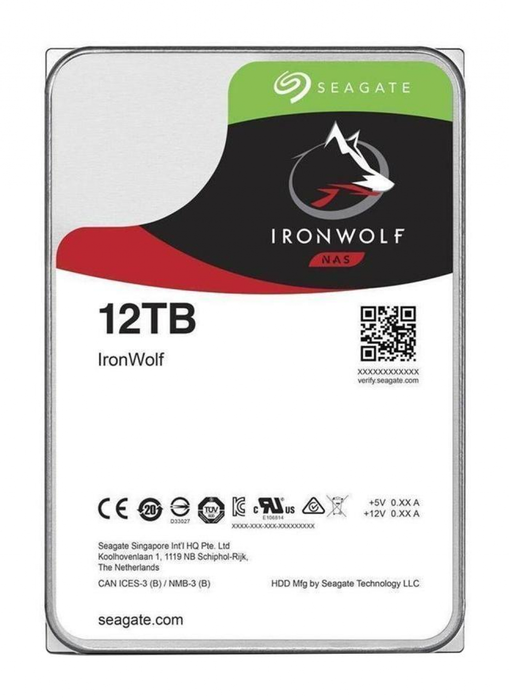Хард диск SEAGATE IronWolf, 12TB, 256MB, 7200 rpm, SATA 6.0Gb-s, ST12000VN0008на ниска цена с бърза доставка - BestPC.BG