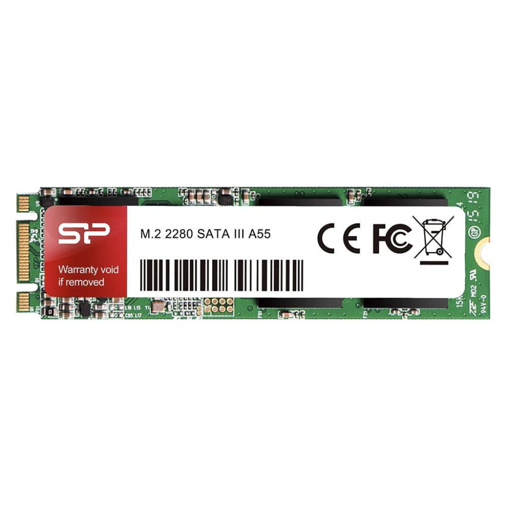 SSD SILICON POWER A55, M.2 2280, 128 GB, SATAна ниска цена с бърза доставка - BestPC.BG