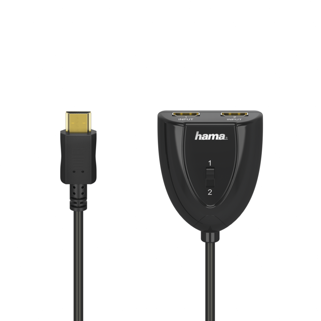 Кабел/адаптер Превключвател 2 в 1 HDMI, 2 x HDMI женско - HDMI мъжко, Черенна ниска цена с бърза доставка - BestPC.BG