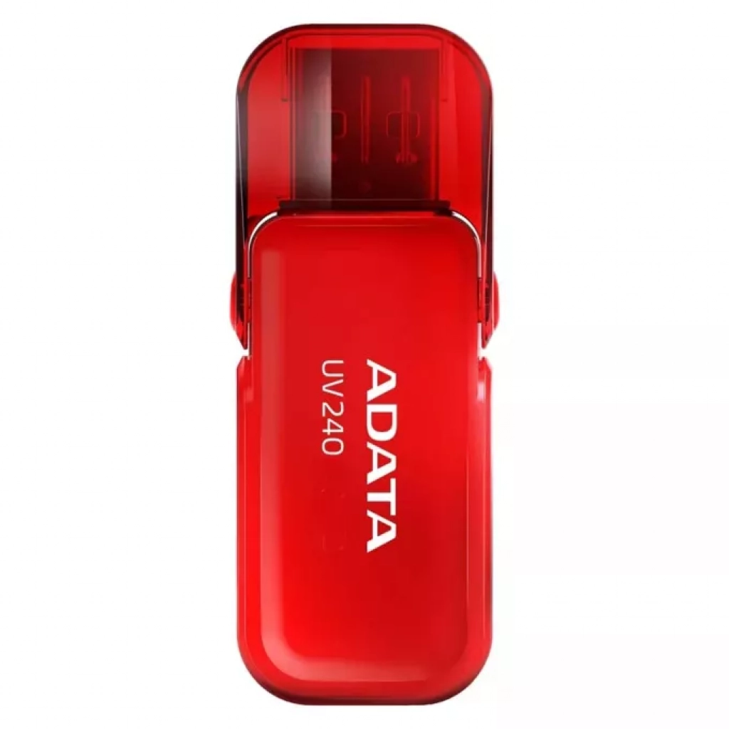 32GB USB Flash Drive, ADATA UV240, USB 2.0, червенана ниска цена с бърза доставка - BestPC.BG