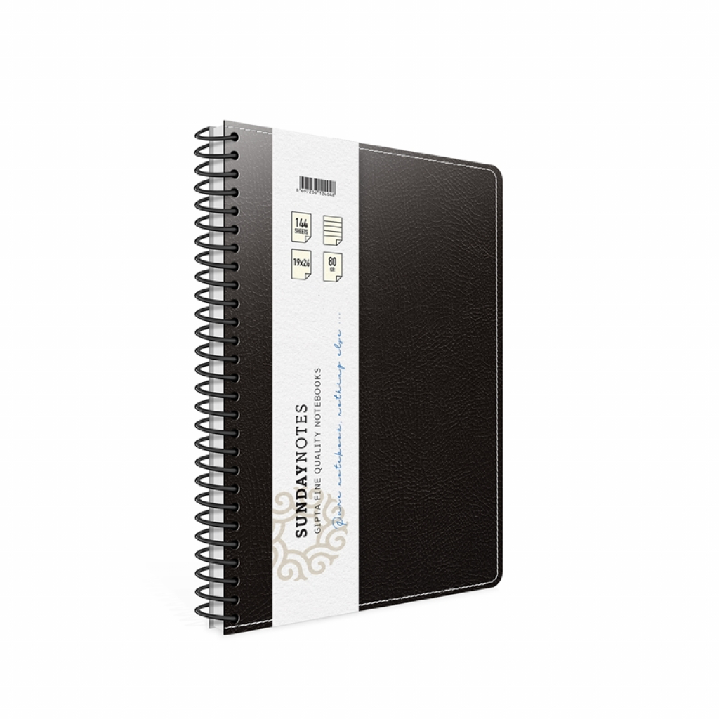 Gipta Тетрадка Sunday, кремава хартия, широки редове, твърда корица, 140 лна ниска цена с бърза доставка - BestPC.BG