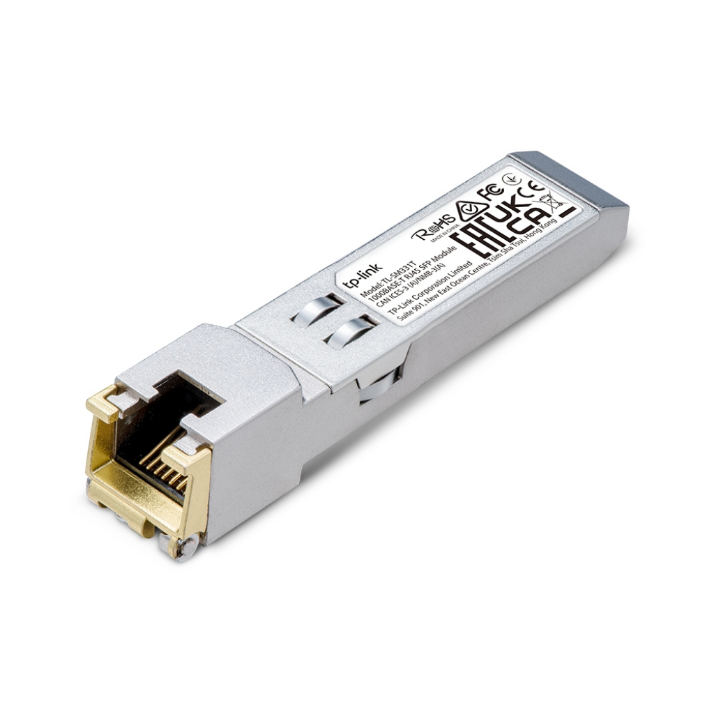 SFP Модул TP-Link TL-SM331T 1000BASE-T RJ45 SFP модулна ниска цена с бърза доставка - BestPC.BG