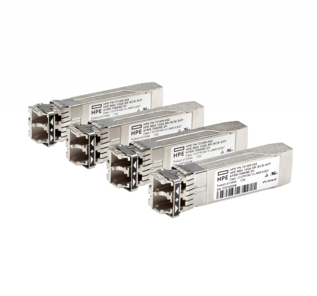 SFP Модул HPE MSA Transceiver 10Gb Short Range iSCSI SFP+ 4-packна ниска цена с бърза доставка - BestPC.BG