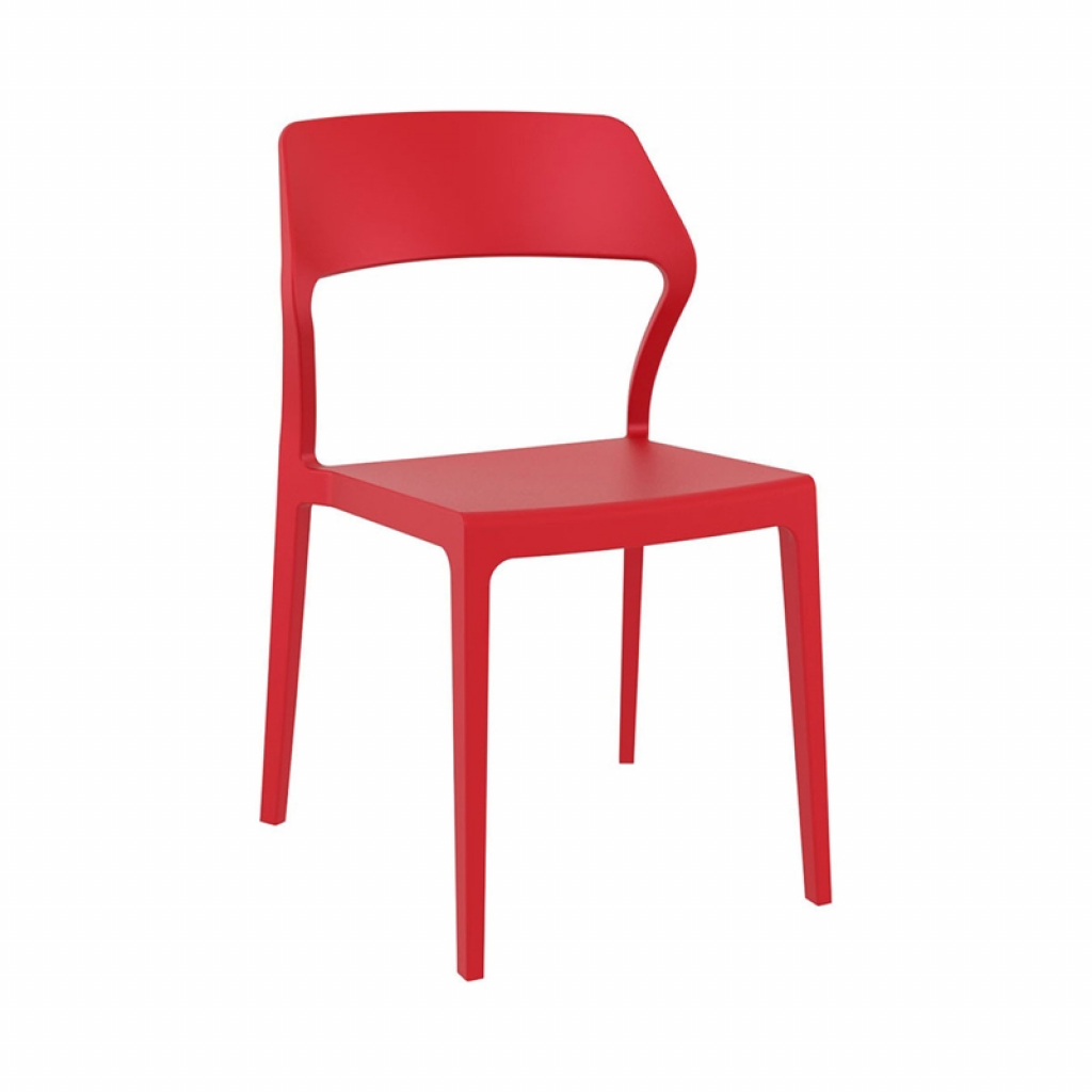 Градински стол RFG Snow, пластмасов, до 120 kg, червенна ниска цена с бърза доставка - BestPC.BG