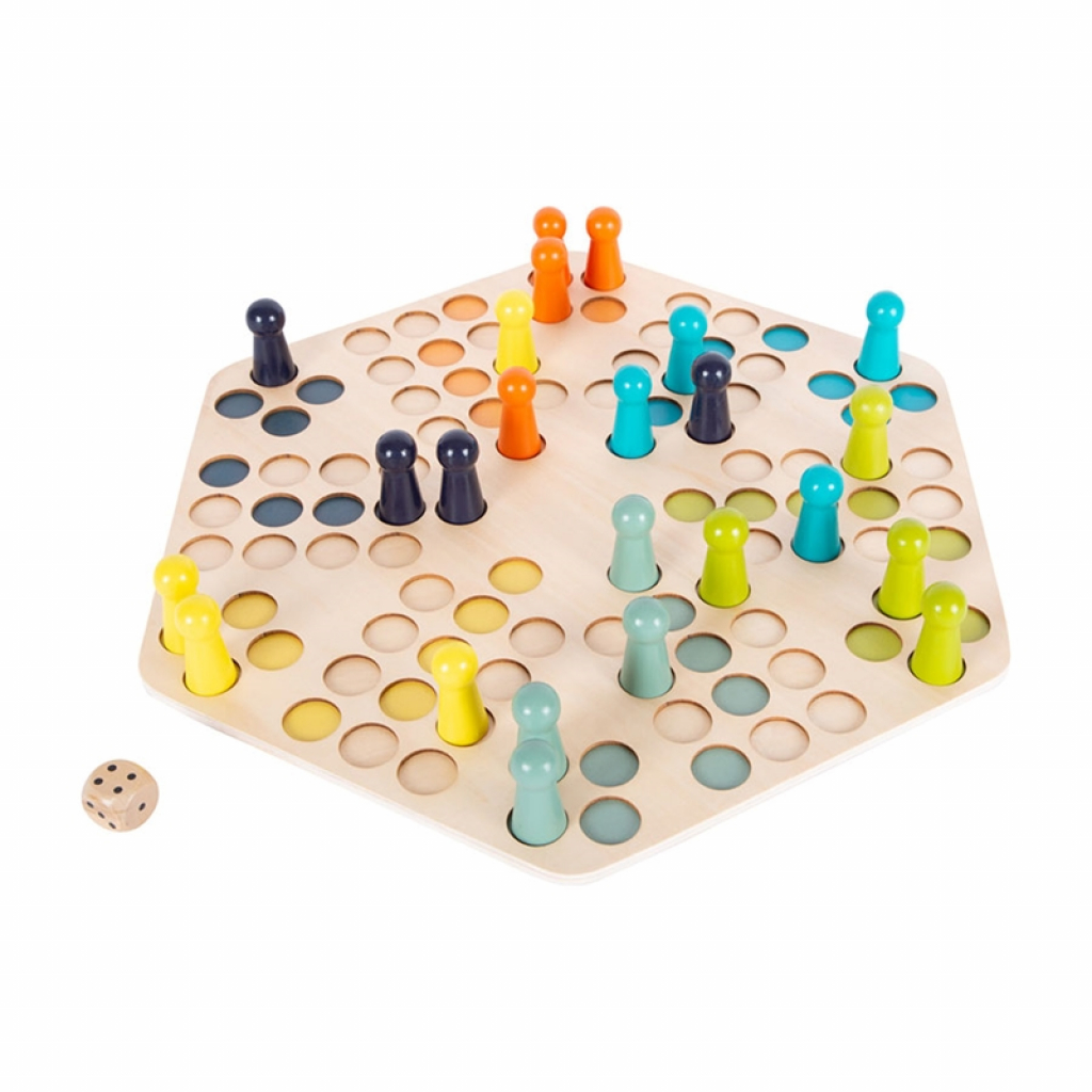 Small Foot Игра Не се сърди, човече, XXL, дървено, за шестима играчина ниска цена с бърза доставка - BestPC.BG