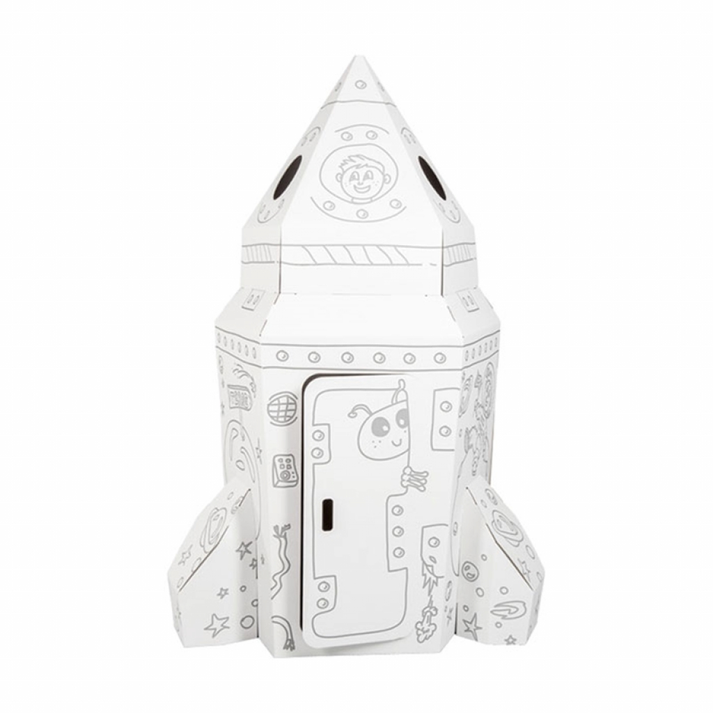 Small Foot Къща - Ракета за игра, картонена, 105 х 105 х 169 cmна ниска цена с бърза доставка - BestPC.BG