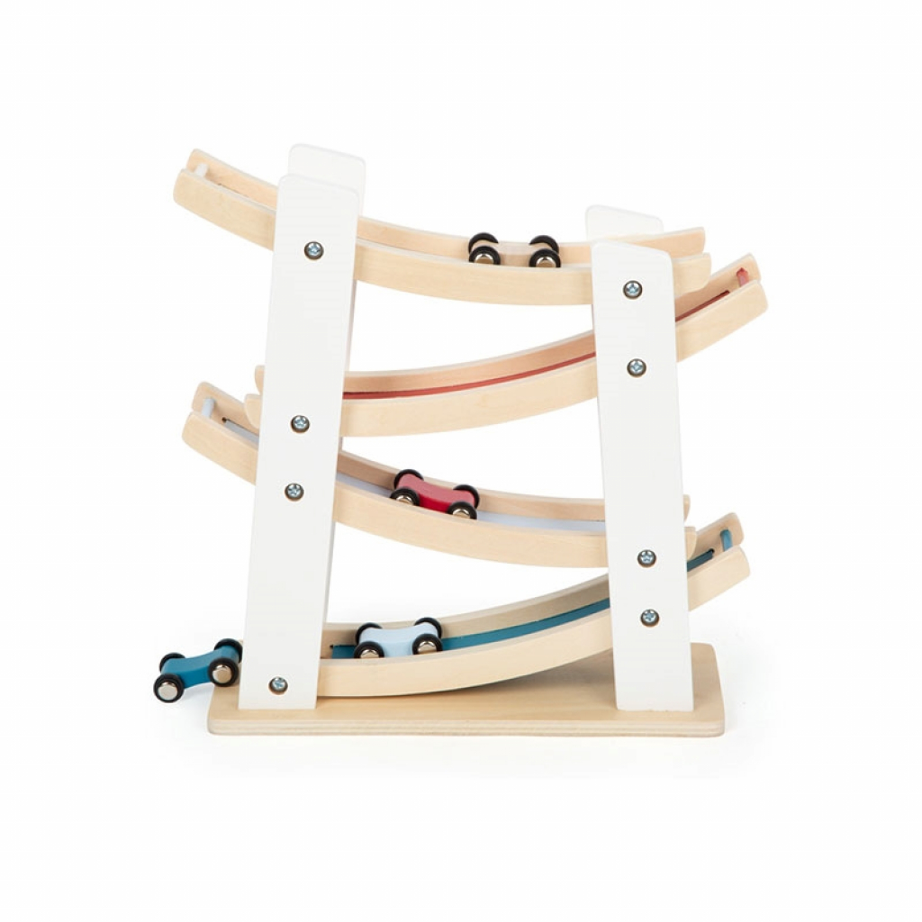 Small Foot Писта, дървена, с четири колички, 25 х 10 х 27 cmна ниска цена с бърза доставка - BestPC.BG