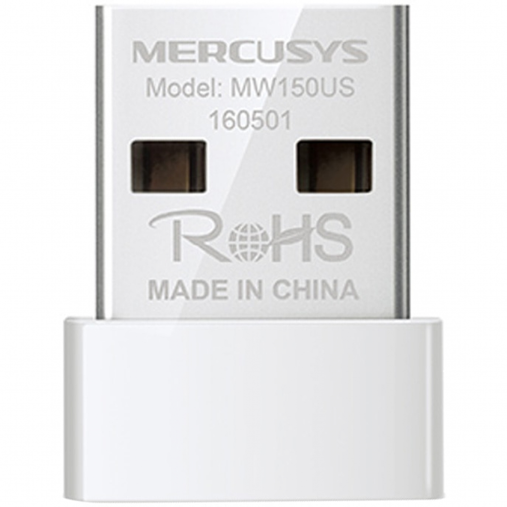 Безжичен адаптер Mercusys MW150US, USB 2.0, N150, Nanoна ниска цена с бърза доставка - BestPC.BG