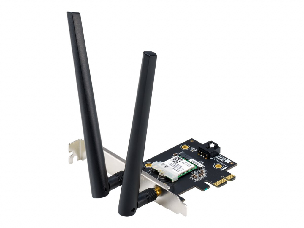 WiFi безжична карта/адаптер ASUS PCE-AX1800 Dual-Band WiFi 6 802.11ax Bluetooth 5.2 PCIe Adapterна ниска цена с бърза доставка - BestPC.BG
