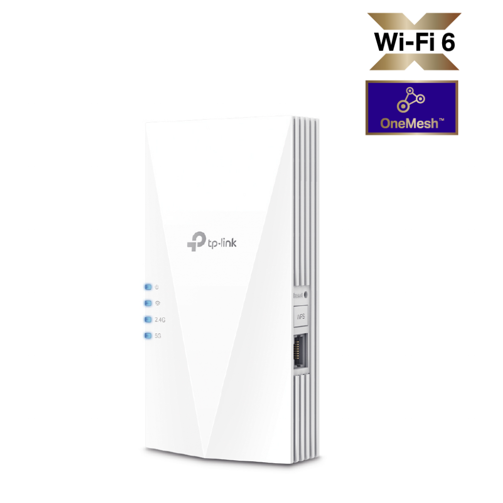 Безжичен екстендър Удължител на обхват TP-Link RE700X AX3000 Wi-Fi 6 OneMesh 2-лентовна ниска цена с бърза доставка - BestPC.BG