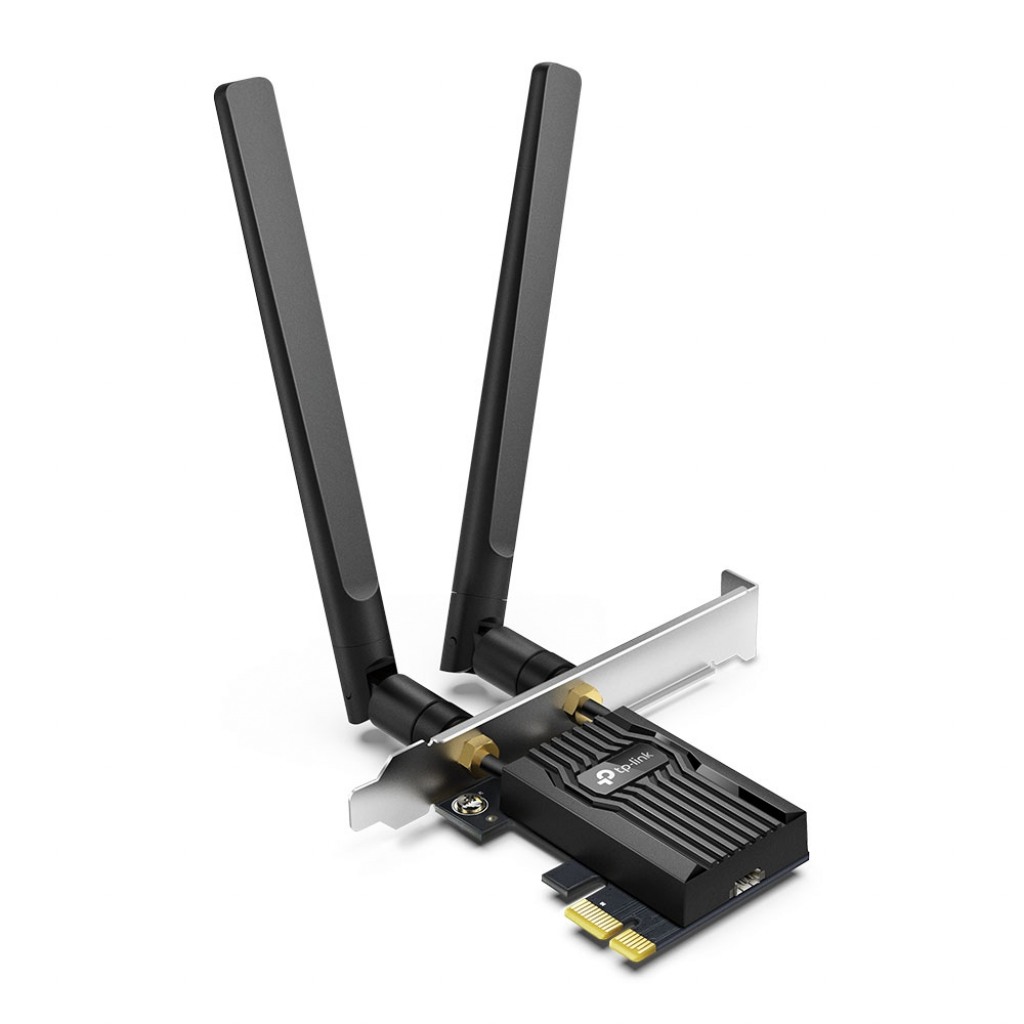 2-лентов Bluetooth 5.2 Wi-Fi6 PCIe адаптер TP-Link Archer TX55E AX3000на ниска цена с бърза доставка - BestPC.BG