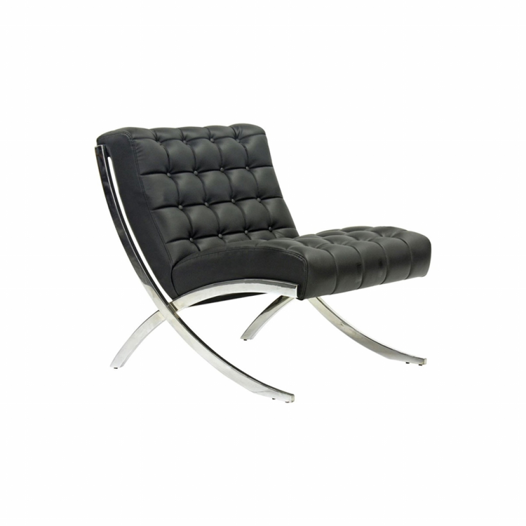 Фотьойл RFG Murano Chrome, екокожа, 680 х 870 х 760 mm, черенна ниска цена с бърза доставка - BestPC.BG