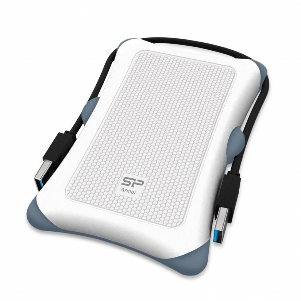 HDD външен SILICON POWER External HDD Armor A30 2.5inch 2TB USB 3.0 Anti-shock Whiteна ниска цена с бърза доставка - BestPC.BG