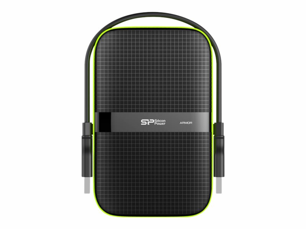 HDD външен SILICON POWER External HDD Armor A60 2.5inch 4TB USB 3.0 IPX4 Blackна ниска цена с бърза доставка - BestPC.BG