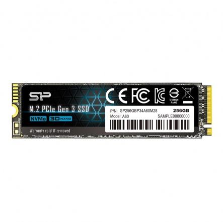 SILICON POWER SSD P34A60 256GB M.2 PCIe Gen3 x4 NVMe 2200-1600 MB-sна ниска цена с бърза доставка - BestPC.BG