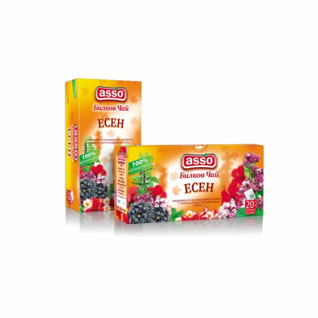 Asso Чай ''Есен'', билков, 20 брояна ниска цена с бърза доставка - BestPC.BG