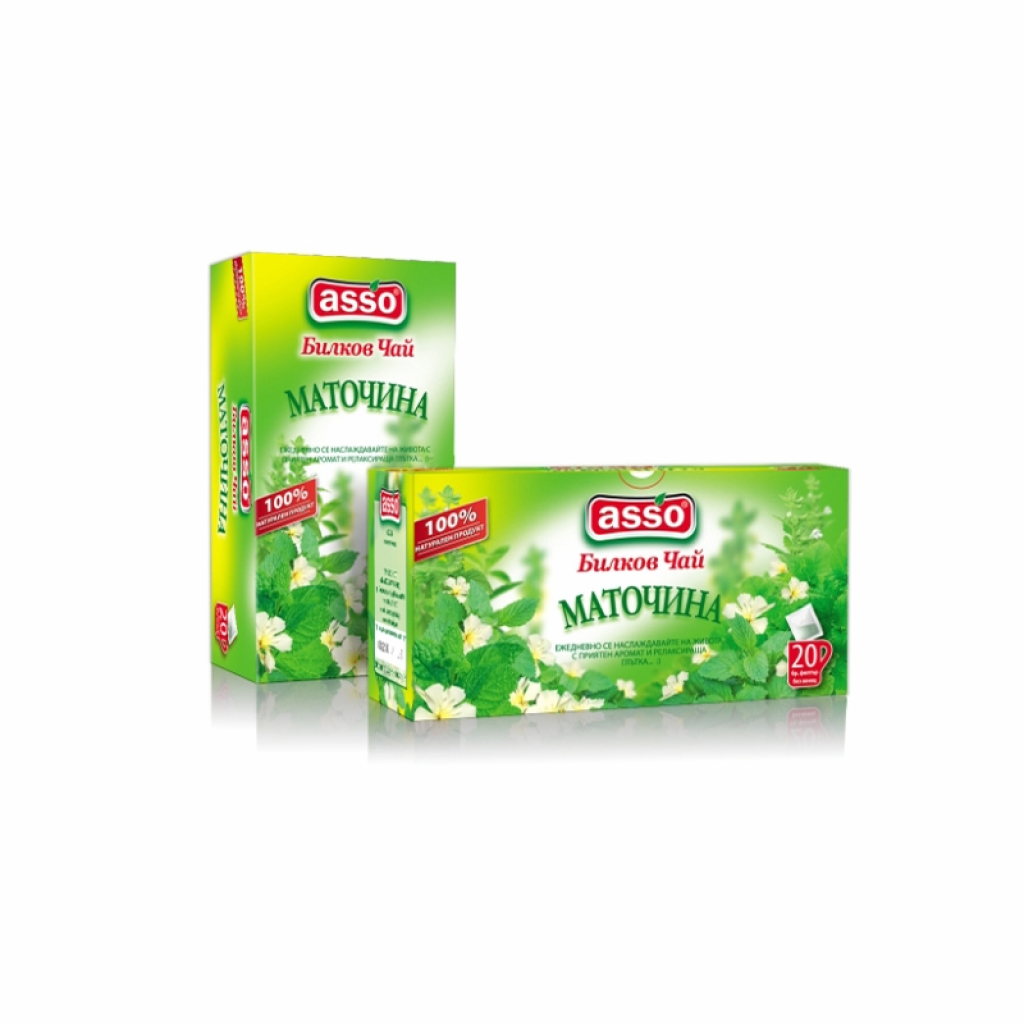 Asso Чай ''Маточина'', билков, 20 брояна ниска цена с бърза доставка - BestPC.BG