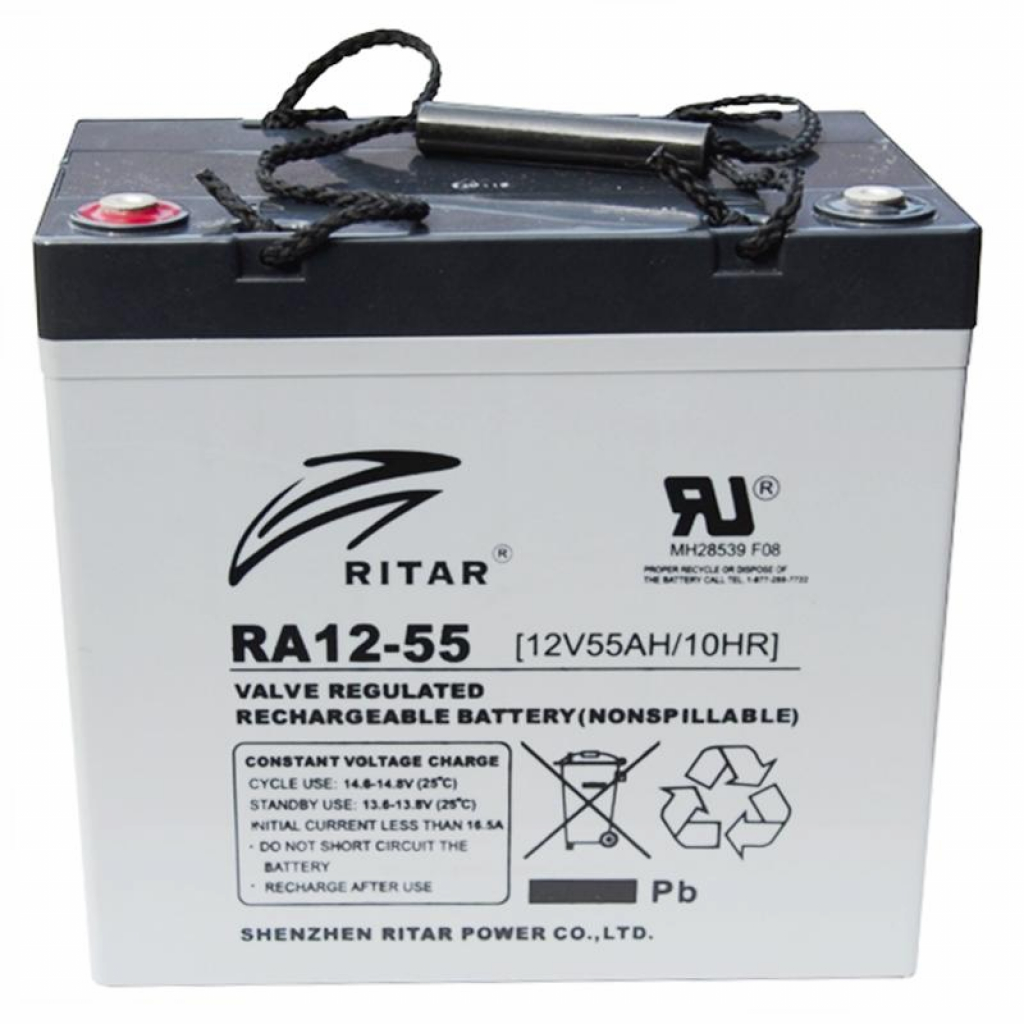 Оловна батерия RITAR (EV12-55), AGM, 12V, 55Ah, За електрически количкина ниска цена с бърза доставка - BestPC.BG