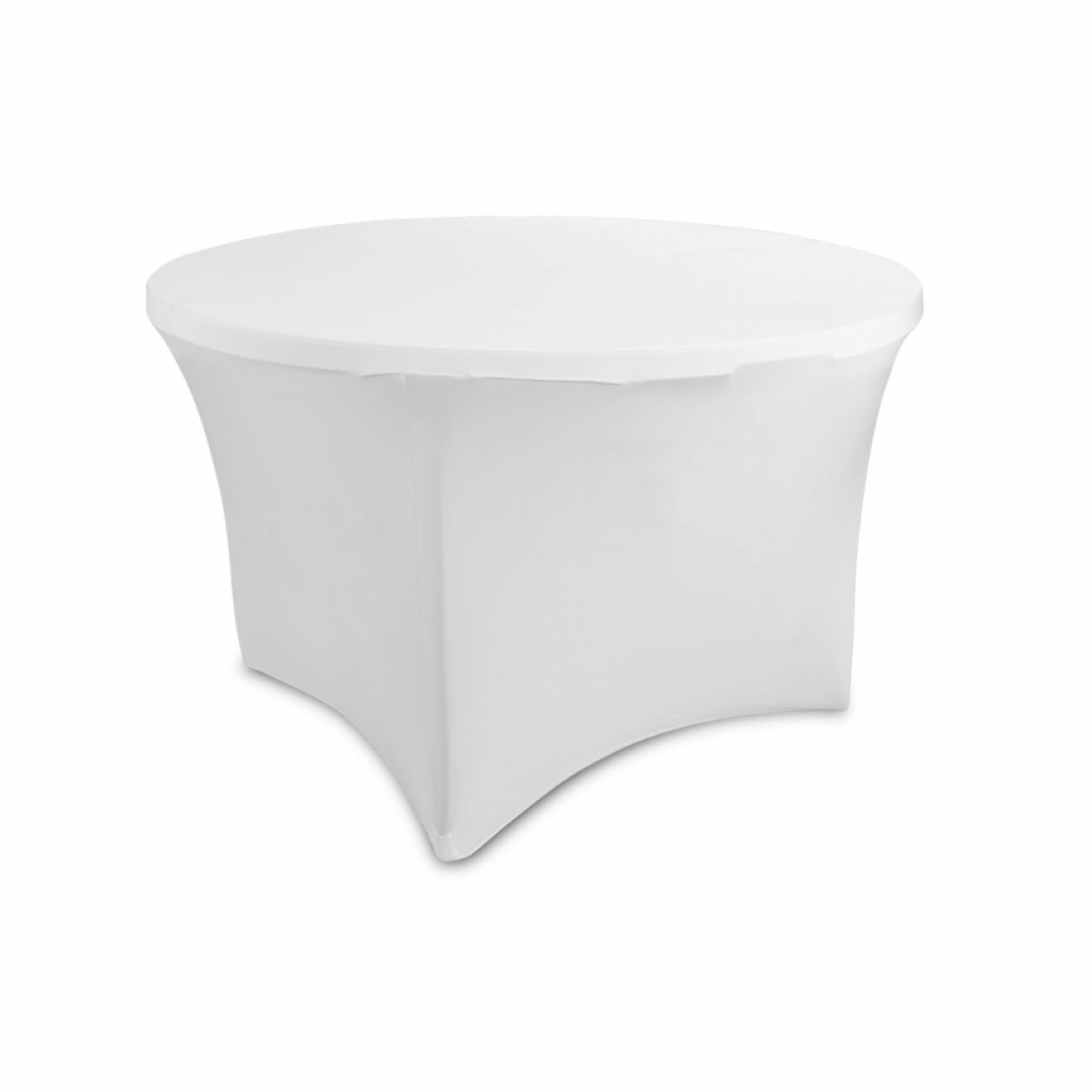 Покривка за кръгла маса, от еластан, бялана ниска цена с бърза доставка - BestPC.BG