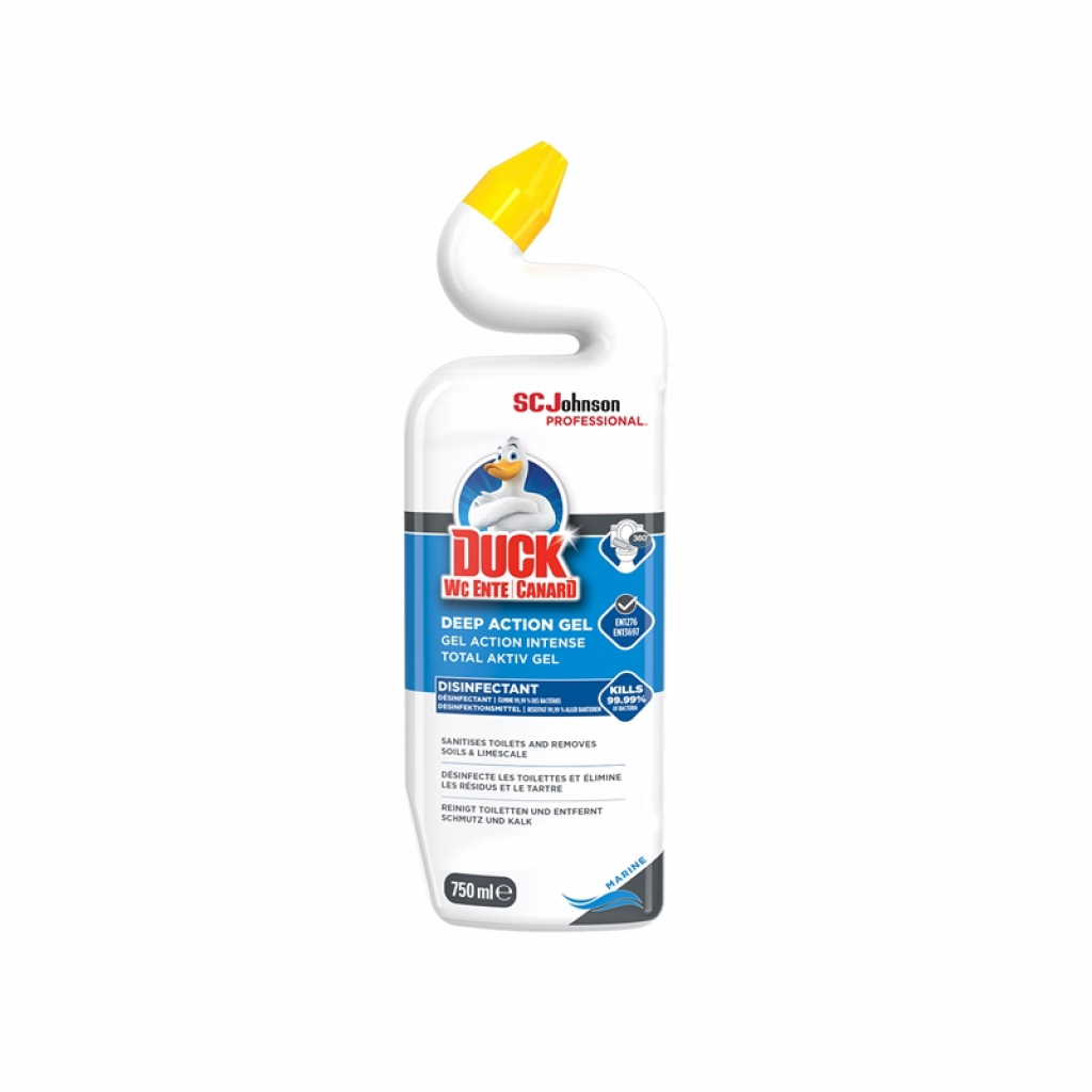 Почистващ продукт Duck Препарат за почистване на тоалетна Total Aktiv Gel Marine, 750 mlна ниска цена с бърза доставка - BestPC.BG