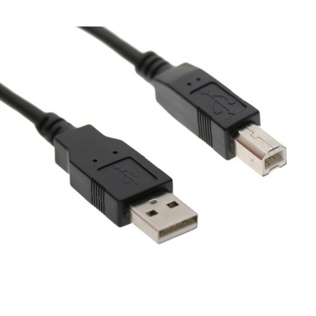 VCom Кабел USB 2.0 AM - BM Black - CU201-B-3mна ниска цена с бърза доставка - BestPC.BG