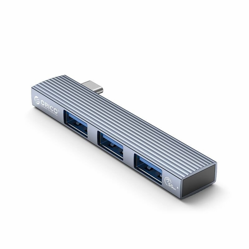 Orico хъб USB3.0-2.0 HUB 3 port TYPE C, Aluminum - AH-W13-GYна ниска цена с бърза доставка - BestPC.BG