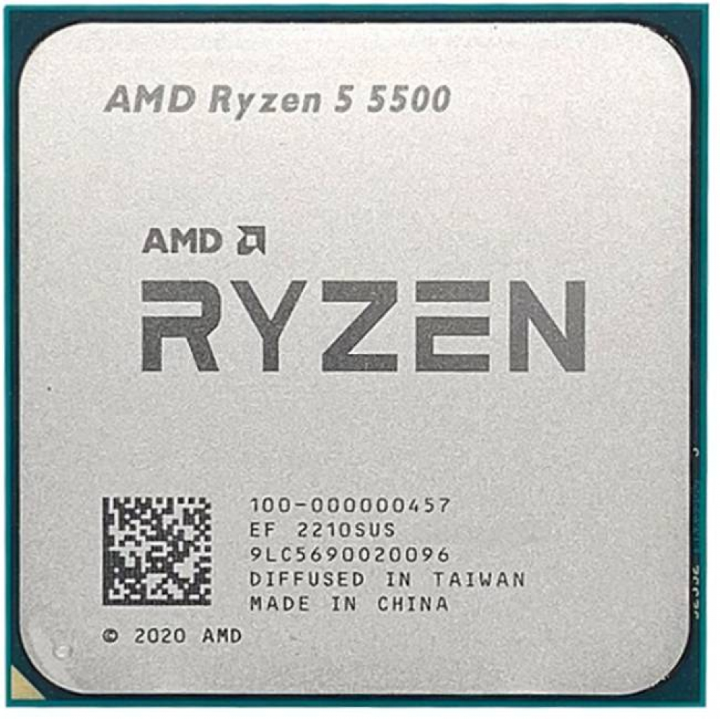 Процесор AMD CPU Desktop Ryzen 5 6C-12T 5500 (3.6-4.2GHz Boost, 19MB, 65W, AM4) Trayна ниска цена с бърза доставка - BestPC.BG