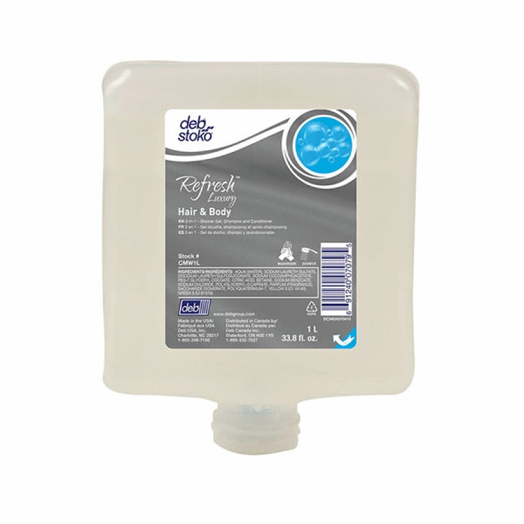 Почистващ продукт SCJohnson Шампоан & Балсам за коса и тяло Refresh Luxury, 3 в 1, 1 Lна ниска цена с бърза доставка - BestPC.BG