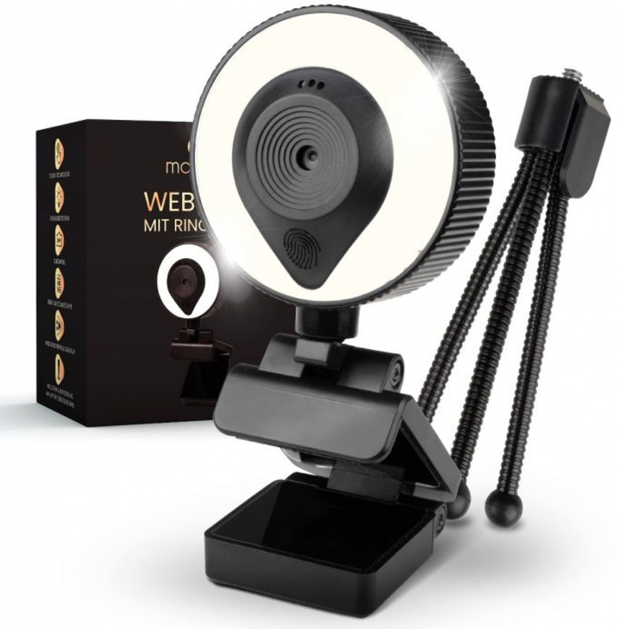 Уеб камера MONDEA WC1000 - 2MP, FullHD 1080Pна ниска цена с бърза доставка - BestPC.BG