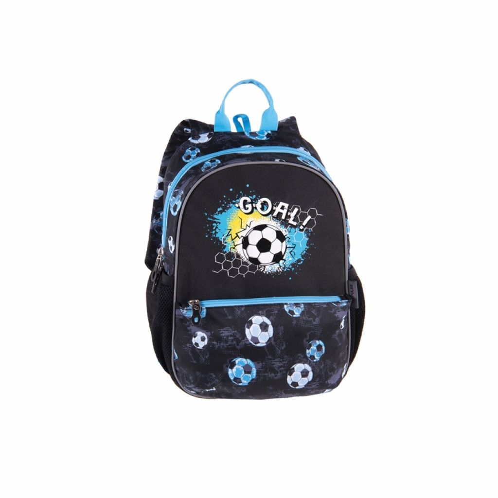 Pulse Раница Junior Black Goal, черно-синяна ниска цена с бърза доставка - BestPC.BG