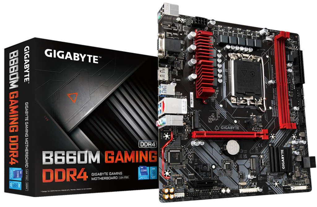 Дънна платка GIGABYTE B660M GAMING DDR4на ниска цена с бърза доставка